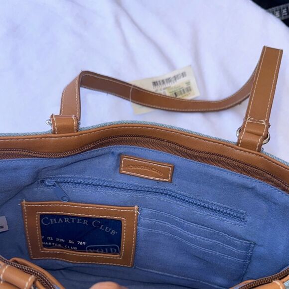 Charter Club Y2K denim BUTTERFLY SHOULDER BAG - Picture 13 of 14